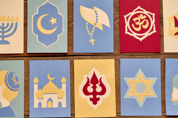 13 - Edwards Law AN image showing various religious symbols to show the R-1 Nonimmigrant religious workers opportunities.