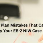 An image showing a lawyer reviewing an EB-2 NIW case entry of their client.